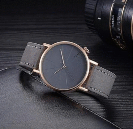 TOMI T-082 Quartz Slim Round Dial Watch